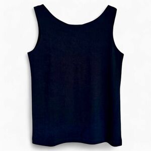 NWT Chico’s Travelers Reversible Tank Top Navy Blue Sleeveless Size 1 (M 8/10)